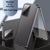 360 Grad Vollschutzhülle für Realme GT 6T Hülle Realme GT Neo 6 SE GT6T 5G Gehärtetes Glas Leder Handyhülle Doppelseitiger Schutz Bumper