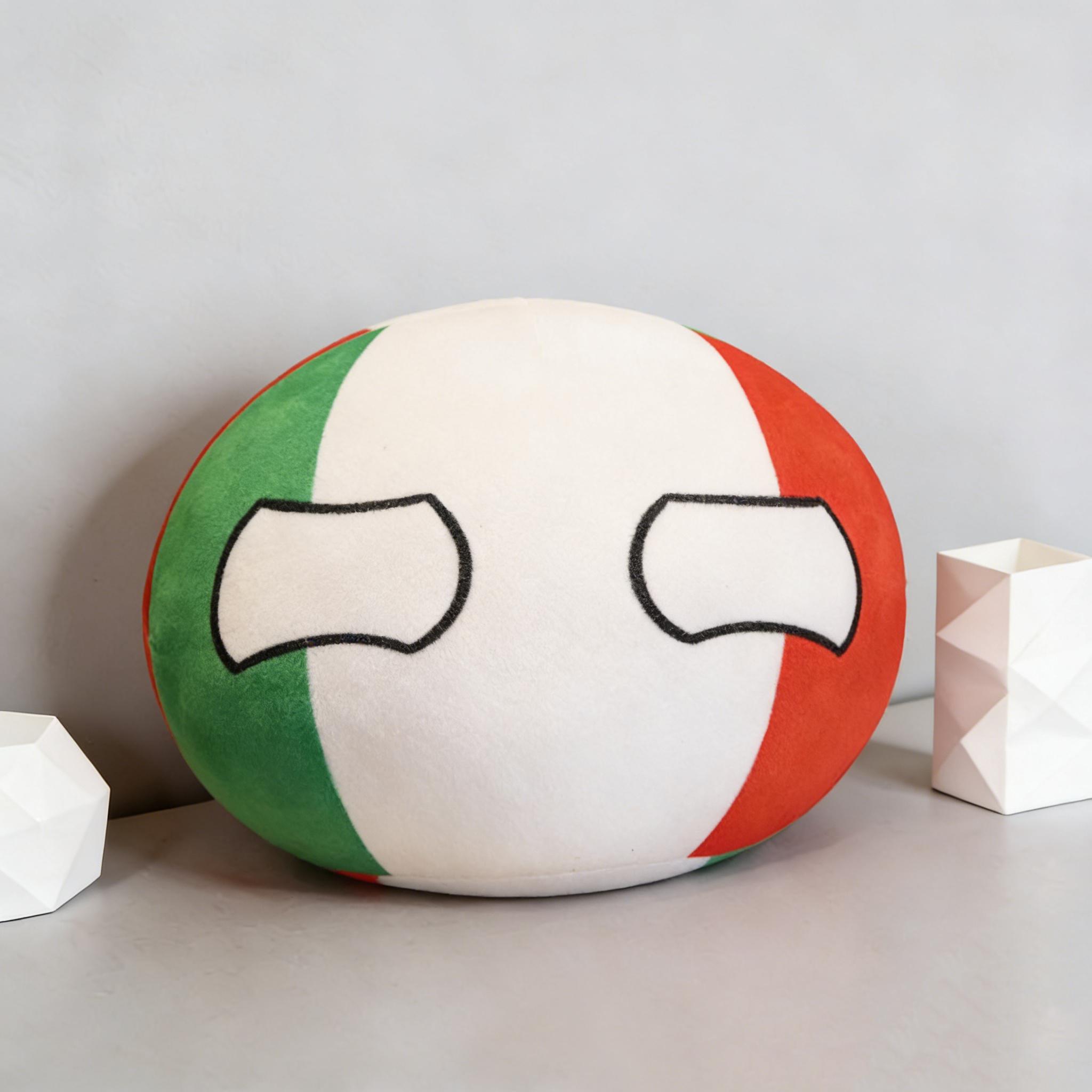 Polandball Countryballs Pluche Bloedkussen Duitsland Japan VS Italië Frankrijk Zacht Gevuld Speelgoed Kussen Huisbank Stoel Decoratie Cadeaus 30-50cm