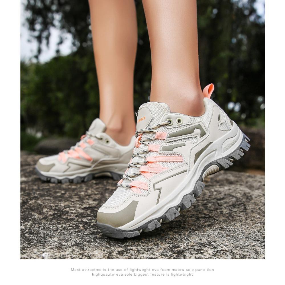 Unisex Hiking Sneakers Breathable Anti-slip Climbing Sports Shoes Wear-resistant Outdoor Shoes for Trekking Camping