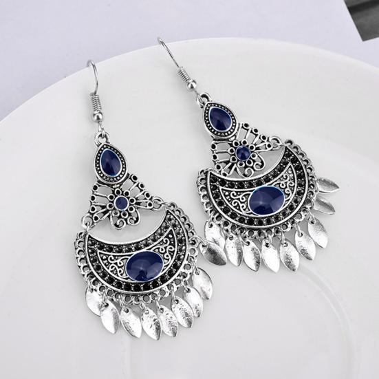 Fashion Women Dangle Hollow Charm Hook Earrings Wedding Jewelry Gift Bohemia