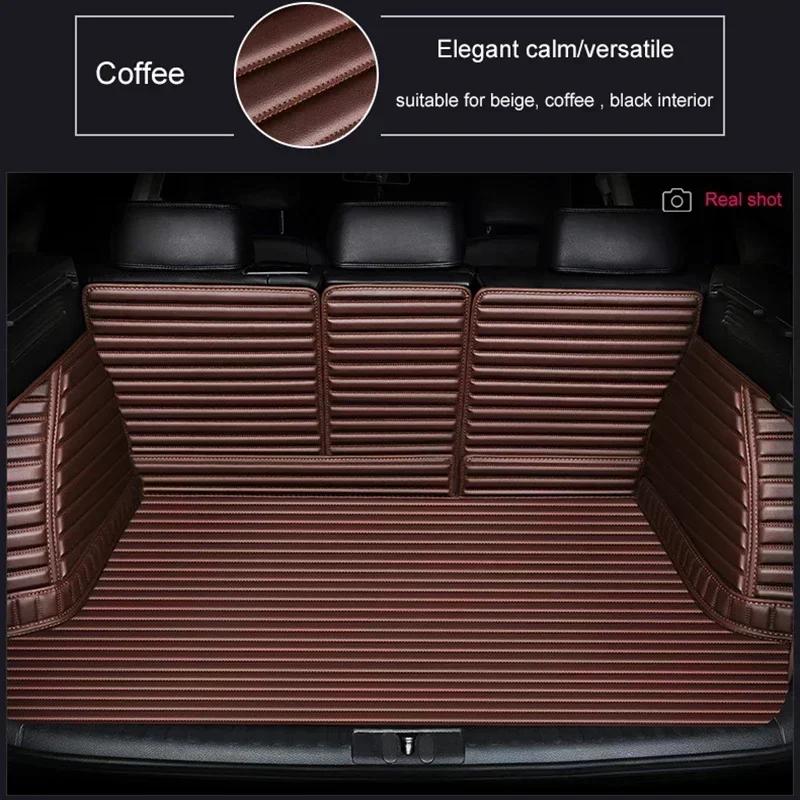 Customized Stripe 5D Full Coverage Car Trunk Mat for Peugeot 3008 2014-2017 2018-2024 4008 2017-2024 Car Accessories Carpet