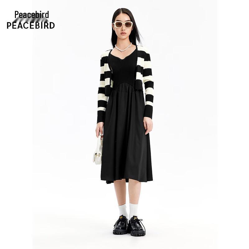PEACEBIRD Two-Piece Patchwork Dress M