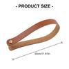 Durability Leather Handle Strap Quickly Release Cowhides Handle Pull Rings for Folding Bike Front Rack