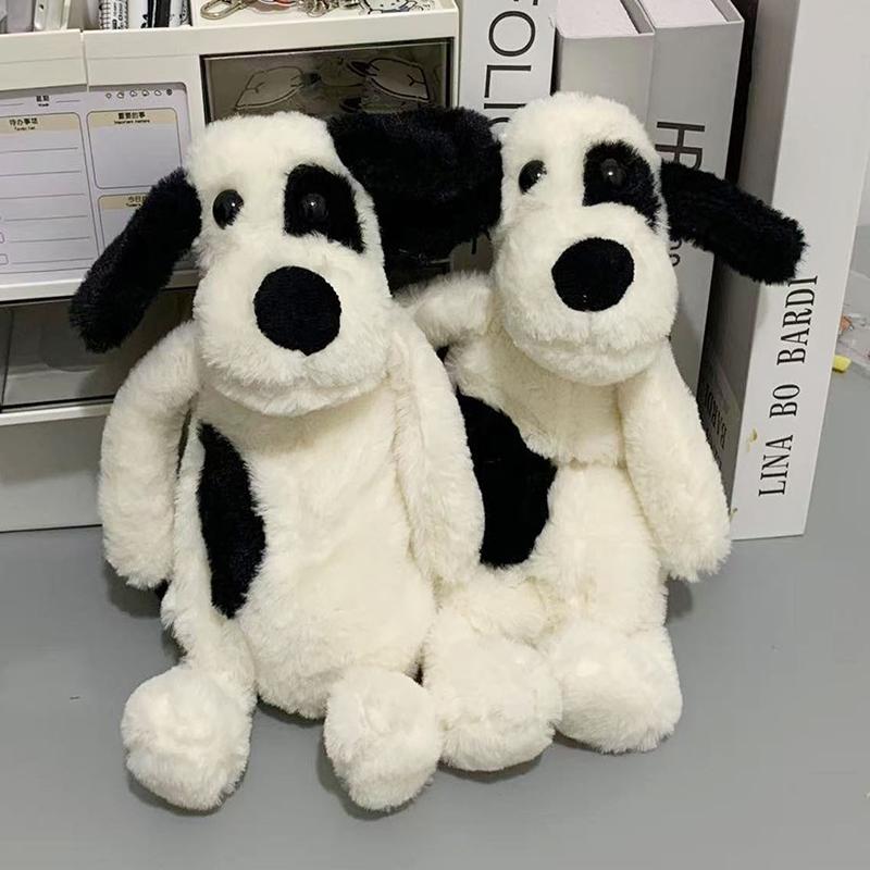 Cute Spotted Pirate Dog Stationery Storage Pen Bag Student Large Capacity Plush Doll Pen Bag Gift