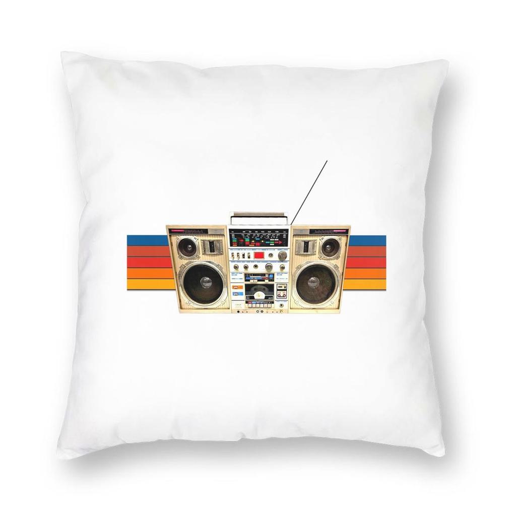 Retro Speaker Square Pillowcase Pillow Cover Cushion Throw Pillow for Home Sofa Living Room