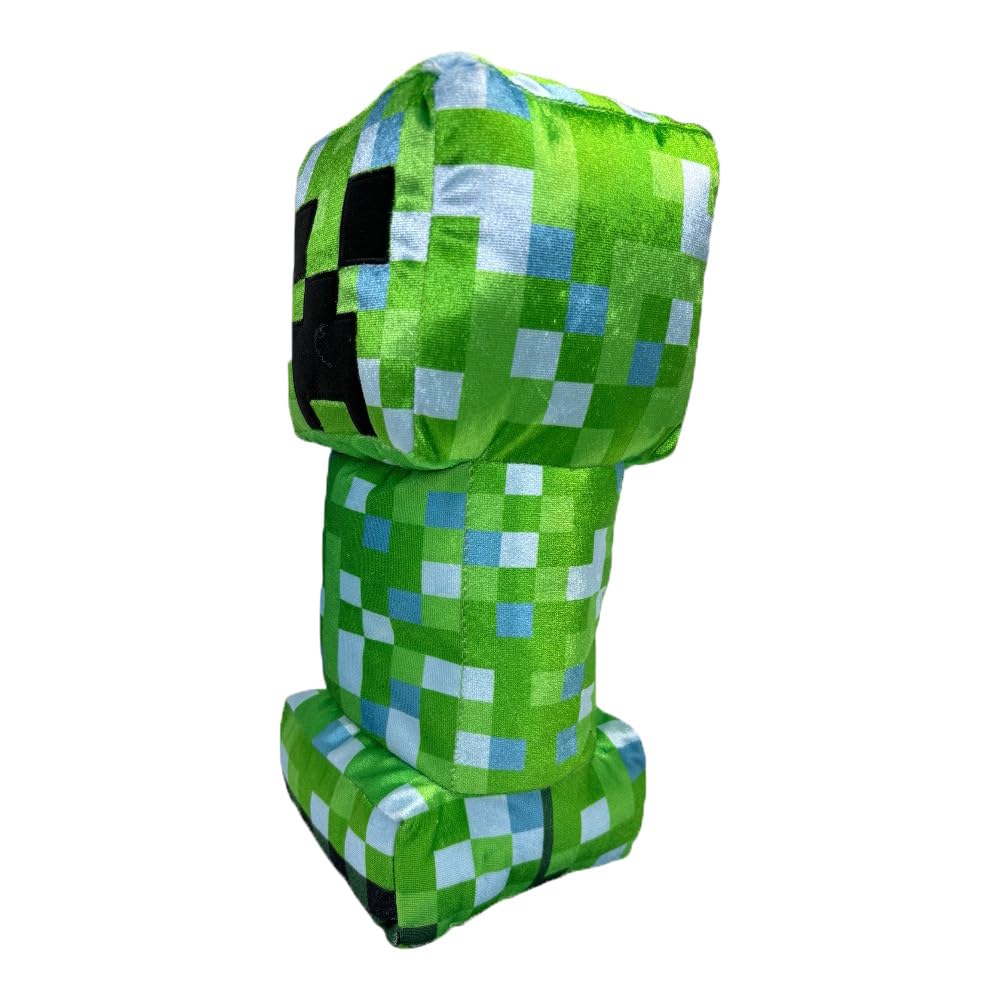 Minecraft Glänzender Großer Plüsch Creeper Geladener Creeper Offizielles Merchandise, Ca.. 31 cm (Aufgeladener Creeper)