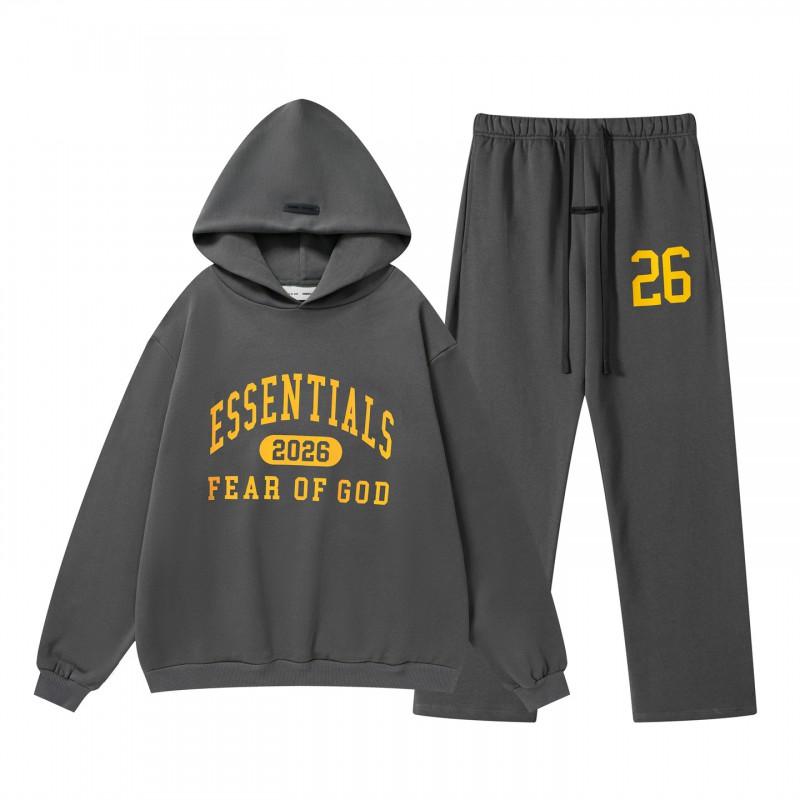 Mens Oversized Hooded Sweatshirt Jogger Set High Street Style Cotton Casual Tracksuit