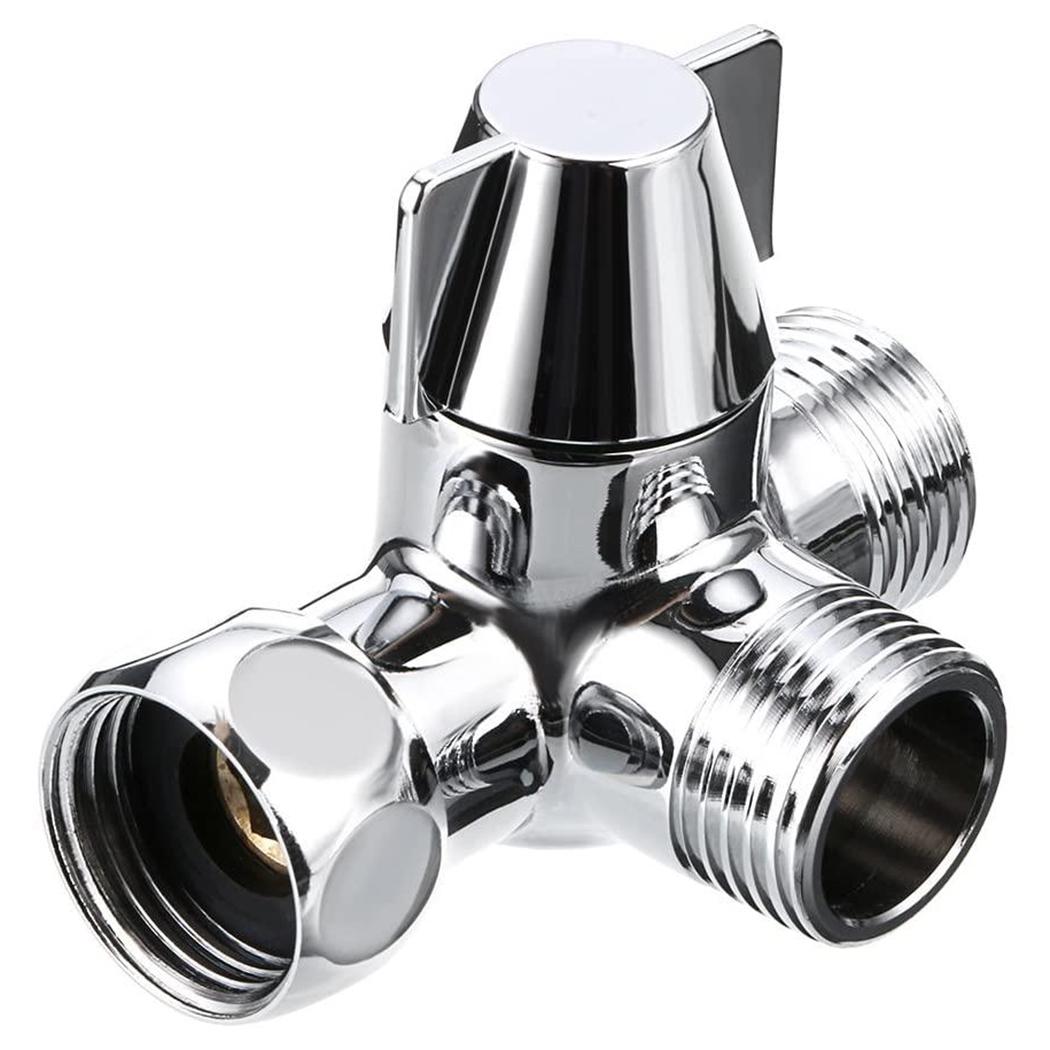 

1pc New Diverter 3 Way Water Splitter T-Adapter 1/2 inch Arm Bath Bathroom Bracket Home Hose Replacement Rotating China Mainland