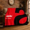 Racing Car A-Aprilia Logo Moto Flannel Blanket Soft Warm Throw Blanket for Bedroom Living Room Bed Travel Camping Picnic Gift