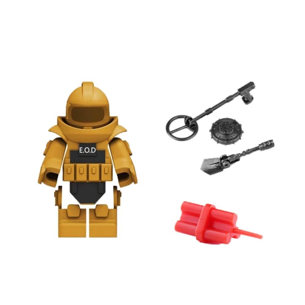 Vojenský MOC Stavebnice zbraní Těžký kulomet Gatling M19 NSV Figurky Dělostřelectvo Odminovací Pistole Kulka Hračka Dárek K013