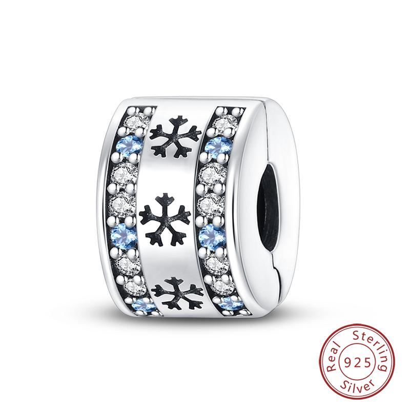 New Winter Charms Bead Copper Snowflake Snowman Penguin Deer Dangle Fit Bangle Bracelet Necklace Diy Jewelry