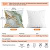 Green Gold Foil Marble Cushions Pillowcase Printed Polyester 45X45Cm Throw Pillow Cover Decorative Sofa Cushion Pillowslip Decor