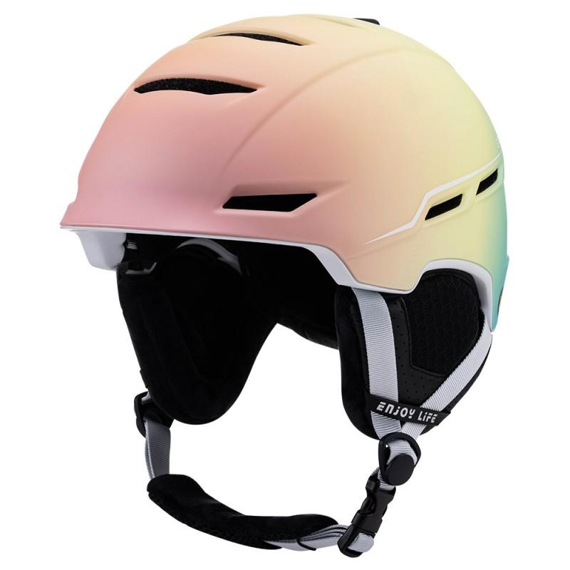 Integrated Molded Gradient Color Ski Helmet Adults Winter Sports Snowboarding Safety Headgear