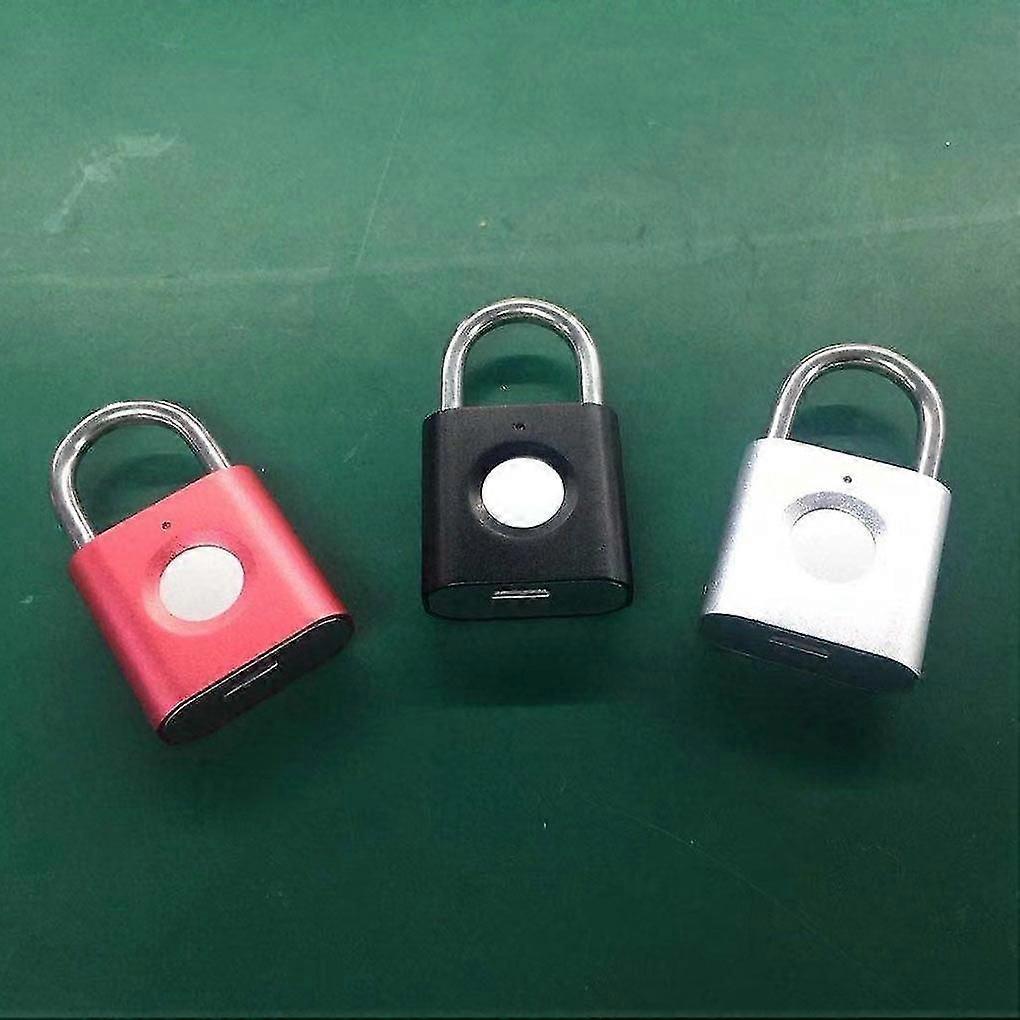 Mini Smart Fingerprint Padlock Usb Recharge Waterproof Electronic Lock Keyless Anti-theft Security Door Lock Luggage Suitcase