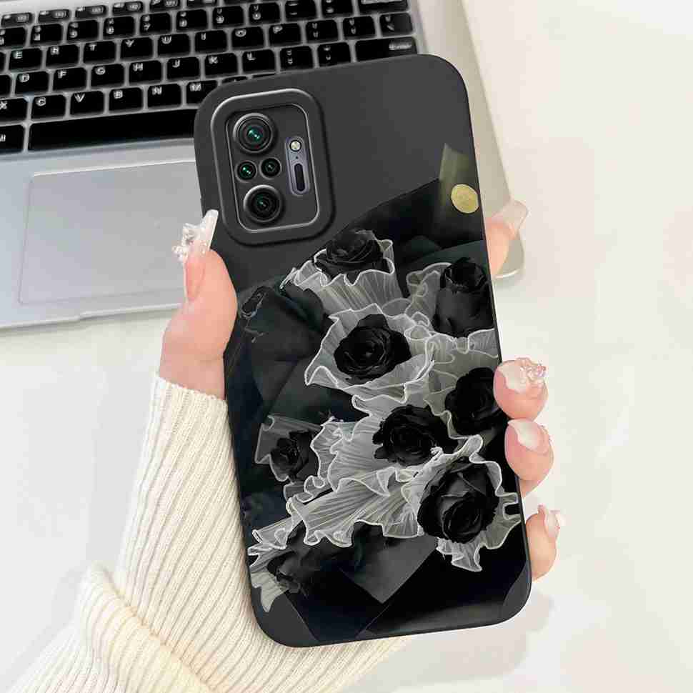 For Xiaomi Redmi Note 10 Pro 4G 6.67" Case Cherry Fashion Girl Soft Silicone TPU Cover For Redmi Note 10Pro 4G M2101K6G Shell