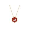 Flower Of Fortune Swan Necklace Women Necklace Red 5597666