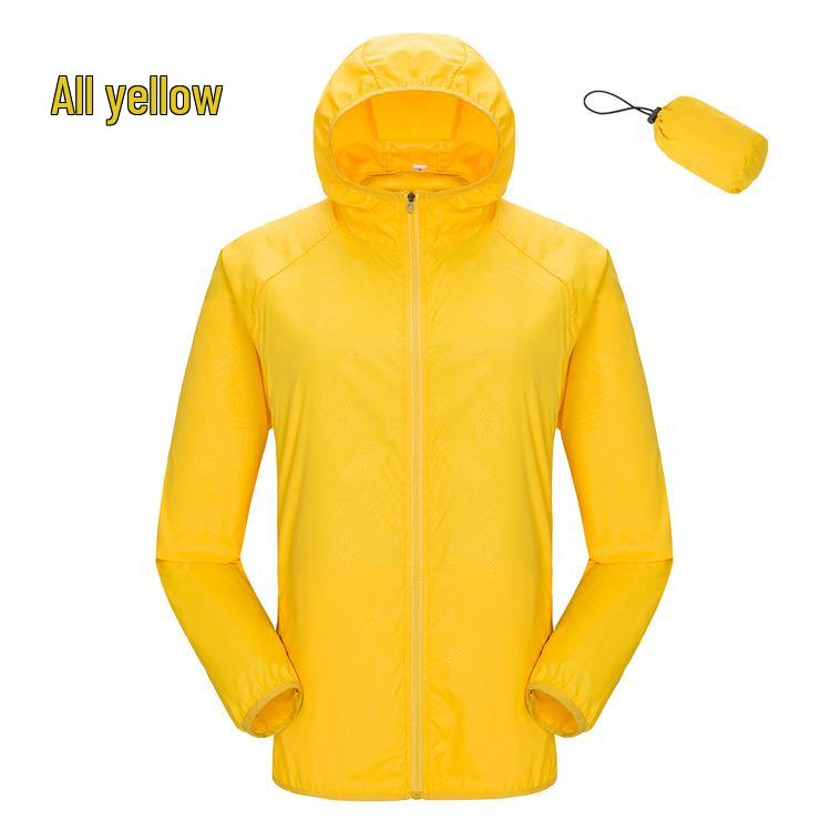 Unisex Outdoor Sun Protection Windbreaker Jacket with Custom Embroidered Logo for Team Building