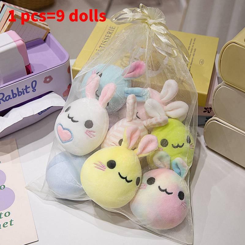 

A Bag Cartoon Of Rabbit Plush Toys Containing 9 Dolls Cute Girl Birthday Present