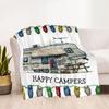 Camper Life Adventure Blankets Are Suitable for Living Rooms,making Them an Ideal Choice for Outdoor Travel and Gifts.