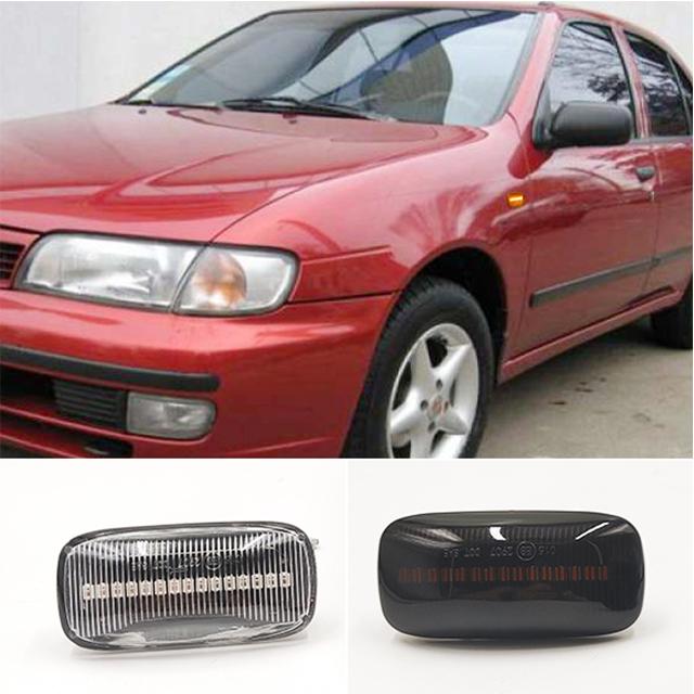 Neue 12V LED Seitenmarkierungs-Blinker Leuchten Auto Licht Zubehör für Nissan Skyline R34 Almera N15 N16 Pulsar Maxima QX Sunny G10