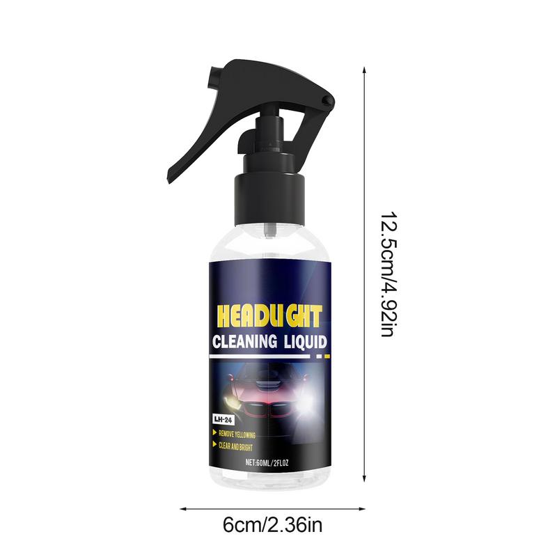 Car Headlight Repair Liquid 60ml Headlight Polish Headlight Cleaning Solution Repair Liquid For Car Truck SUV RV Motorcycle