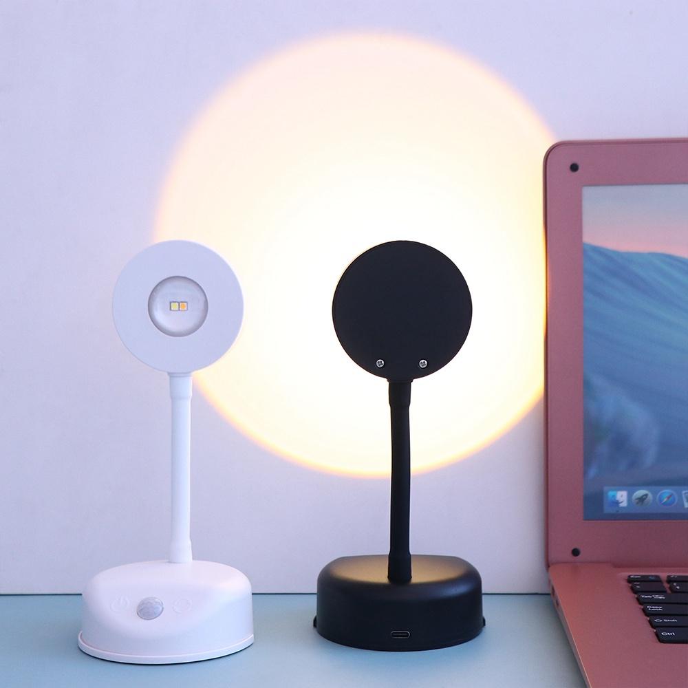 LED Wireless Spotlight Painting Lamp Motion Sensor Battery Operated Art Display Light Cat-Eye Bulb Dimmable Wall Lamp Wall