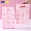 10Pcs Sweet Bow Pink Gift Packing Bag Candy Cake Snack Bags Kids Girls Birthday Baby Shower Supplies Wedding Party Decor