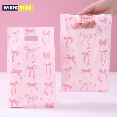 10 Stück Süße Schleife Rosa Geschenkverpackungsbeutel Süßigkeiten Kuchen Snacktüten Kinder Mädchen Geburtstag Babyparty Zubehör Hochzeitsfeier Deko