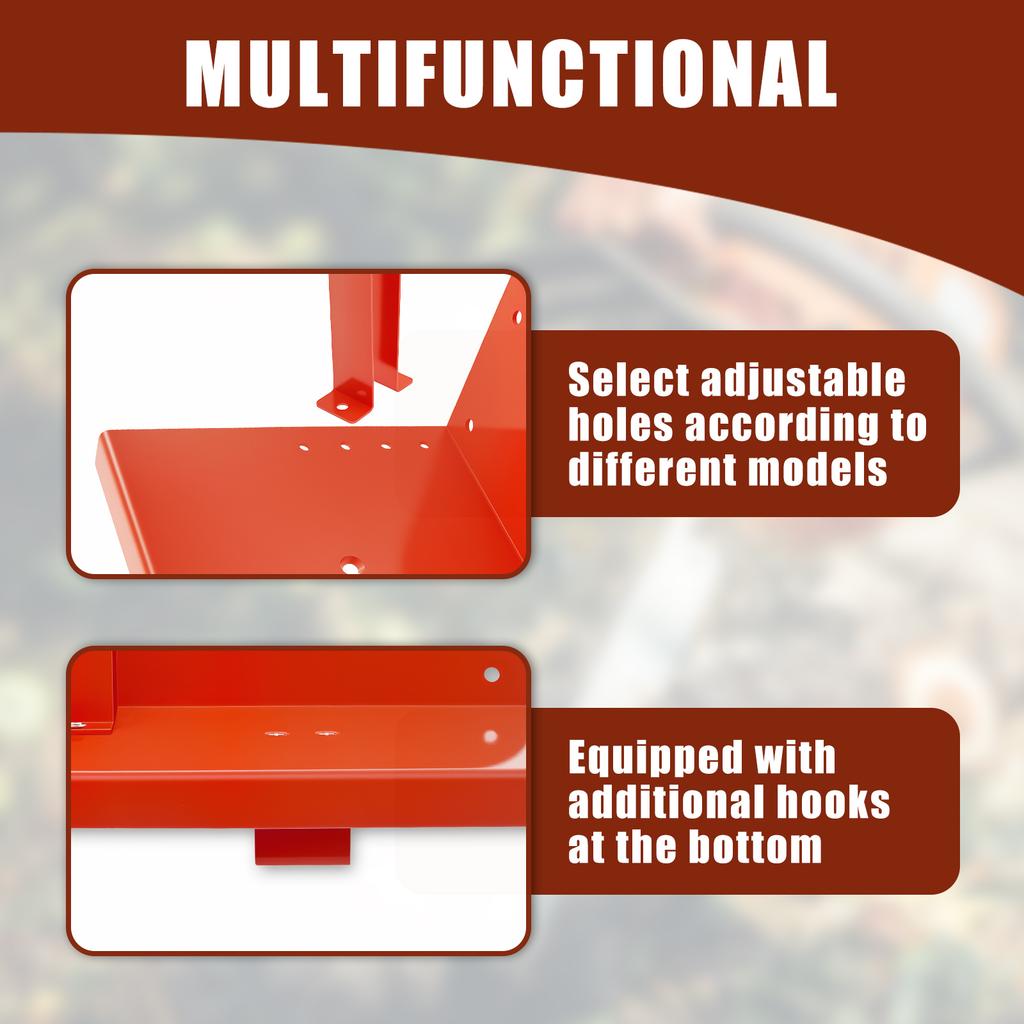 Chainsaw Holder Heavy Duty Saw Display Wall Mount Weeder Eater Support Lawn Mower Rack Trimmer Garage Organizer Chainsaw Rack