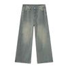 Women's High Waist Wide Leg Jeans Straight Fit Commuter Style Casual Denim Pants