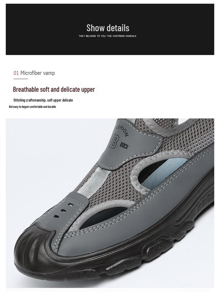 Men's Summer Sandals: Lightweight Outdoor Beach and Hiking Water Shoes