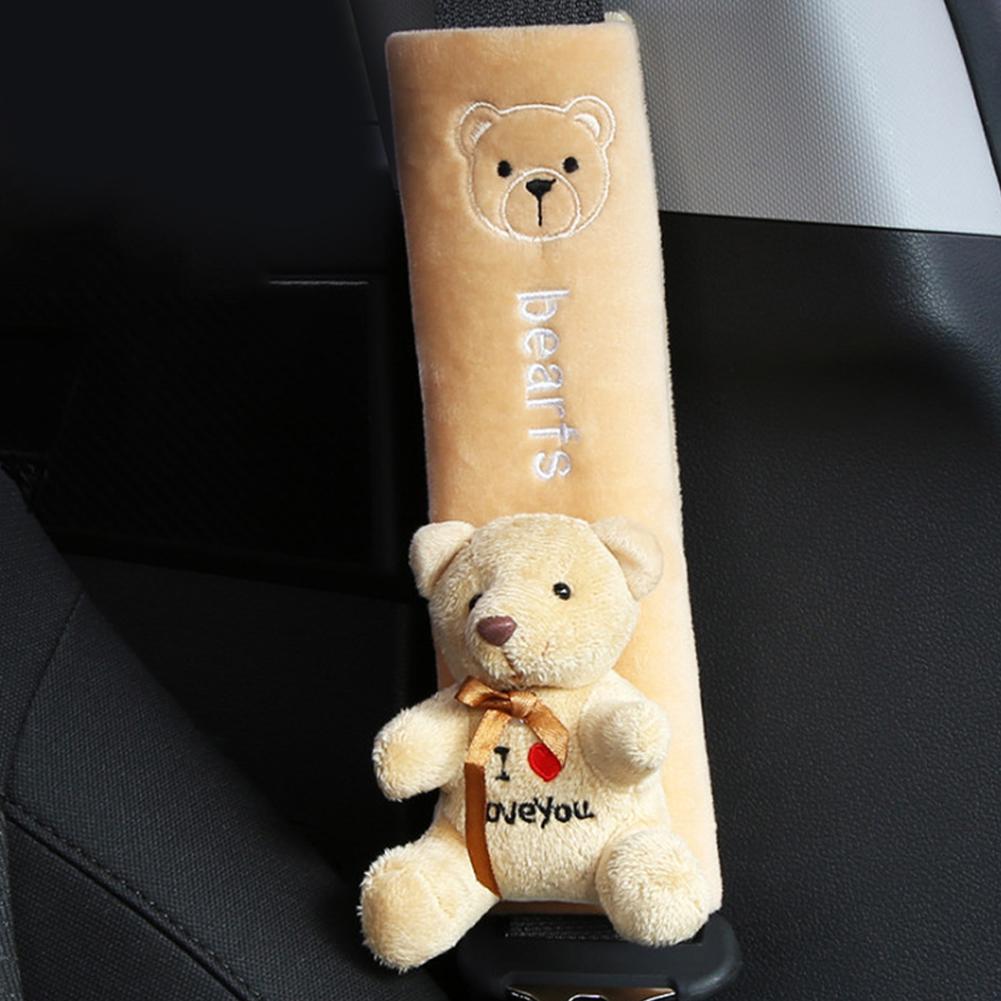 Soft Car Seat Belt Shoulder Guard Cute Anime Car Seat Belt Harness Cushion Auto Interior Shoulder Strap Pad For Adults Kids