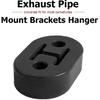 Car Exhaust Hanger, 4PCS Rubber Ulator Bushing Mount, 2 Holes 0.47 Inch (12Mm), Auto Muffler Shock Absorbent Bracket Mount, High-Density Tailpipe
