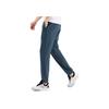 Anta Training Series Solid Color Mid Waist Breathable Straight Leg Casual Pants Men Bottoms Blue 152337342-1