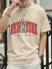 The Statue Representing New York Man Tee Shirts ONeck Summer New Short Sleeve Fashion Cotton Streetwear Loose Casual TShirt