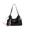 Fashion Women's Bag 2025 New Oil Wax Leather Single Shoulder Crossbody Soft Bag High-end Handbag Commuter Messenger Underarm Bag