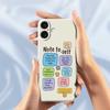 For iPhone 17 Case Colored Sticky Notes Pattern Printing Straight Edge TPU Phone Back Cover