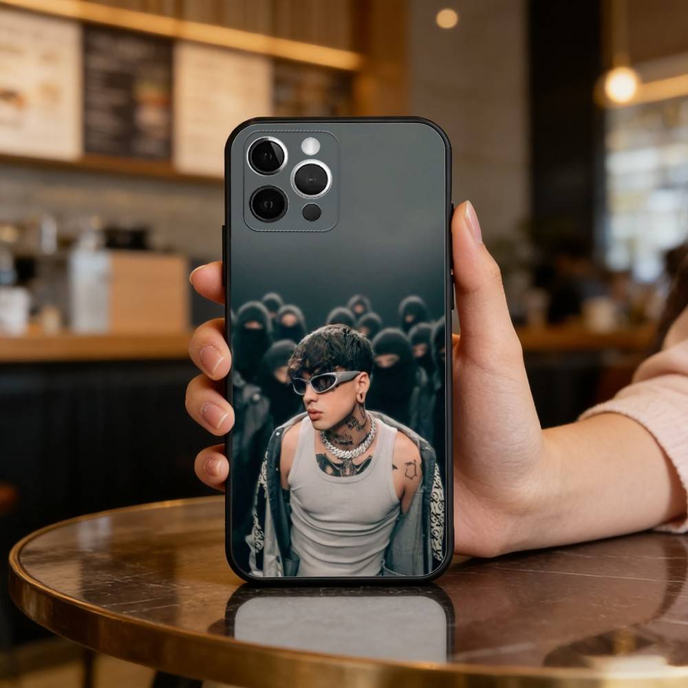 C.R.O Crocraxker Rapper Phone Case For iPhone 17,16,15,14,13,12,11 Plus,Pro Max,Soft Silicone Black Cover