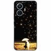 For Vivo T1 4G Case V2153 Covers TPU Black Silicone Starry Moon Cover for Vivo T1 44W Case Shockproof Soft X100 Pro Shells