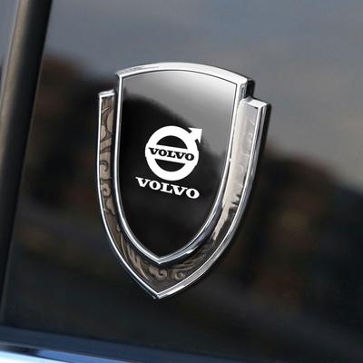 3D Metal Car Side Fender Trunk Body Emblem Badge Sticker for XC60 S90 XC90 S60 XC40 V60 V90 S40 Volvo EX30 C40 Accessories