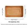 Natural Rattan Storage Baskets, Rectangular Woven Fruit Baskets, Wicker Decoration and Organizer for Bathroom, Living Room