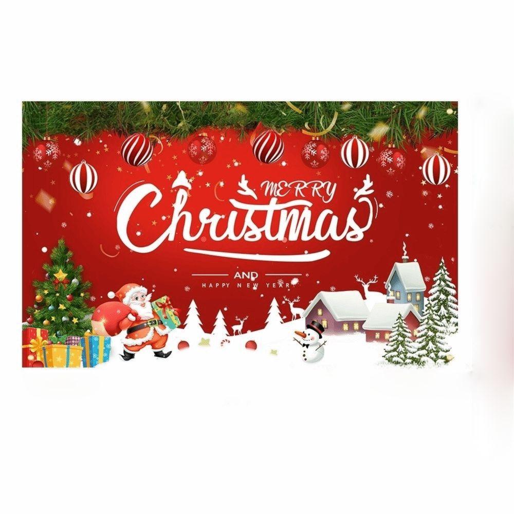 Happy New Year Theme Christmas Background Banner Cloth Christmas Decorations Photography Props