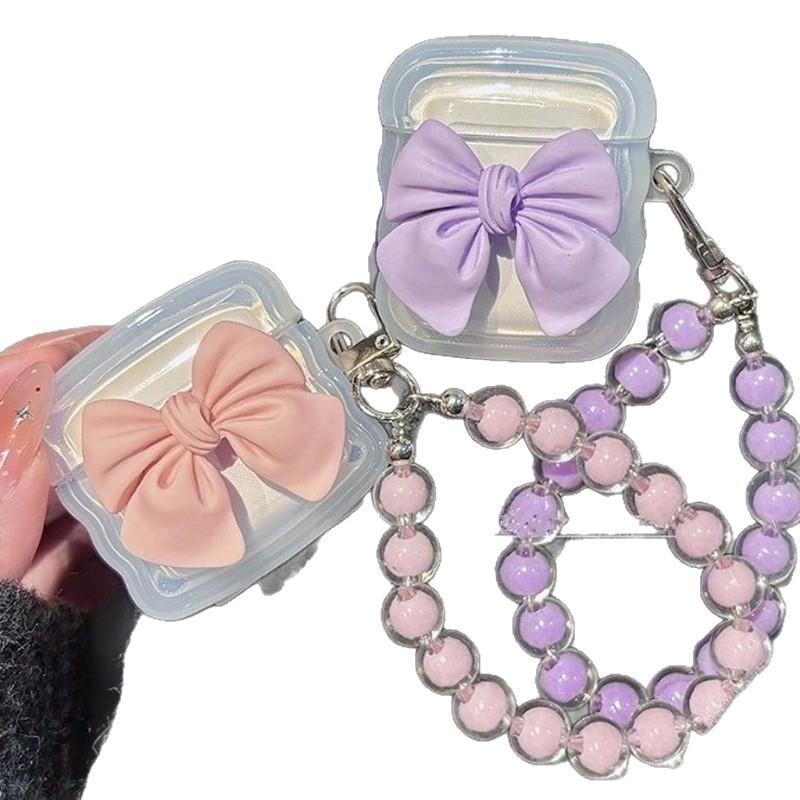 Ins Korean Girl Bow for AirPods 1 Apple Earphone Protective Case Pro1 Generation Bluetooth Earphone Cover