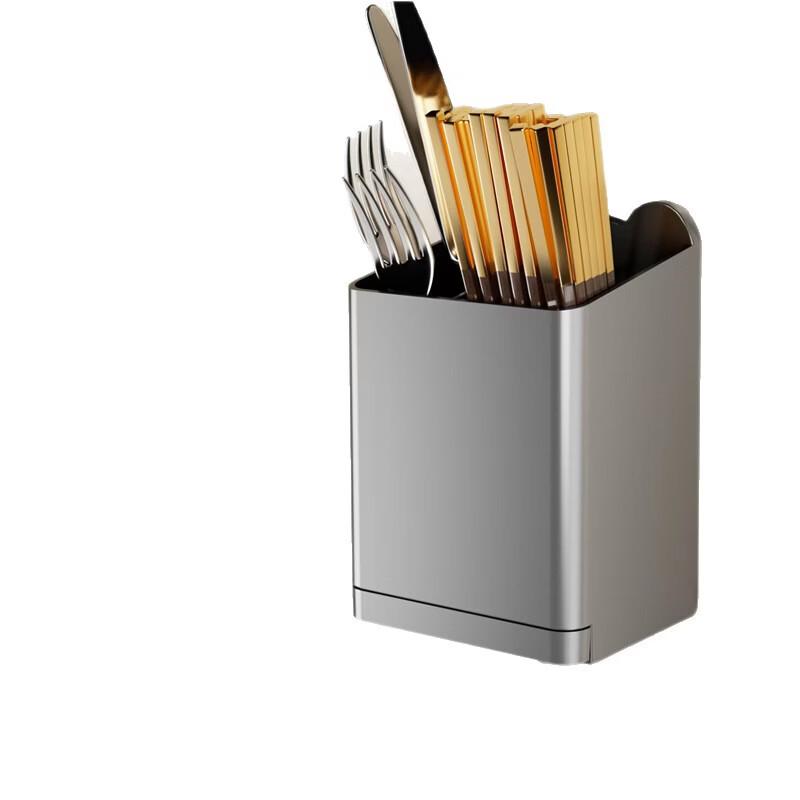 YoShu No-Drill Wall-Mounted Chopstick and Spoon Holder