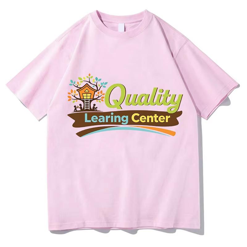 Quality Learning Center Print Tshirt Unisex Streetwear Short Sleeve Cotton Loose Male Tshirts Fashion Casual Game Graphic Tops