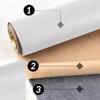 Self-adhesive leather patch 50x137cm White
