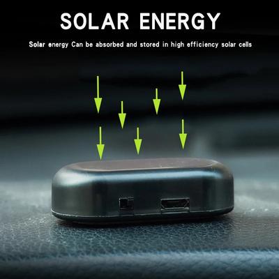 Car Fake Security Light Solar Powered Simulated Dummy Alarm Wireless Warning Anti-Theft Caution Lamp Led Flashing Lights