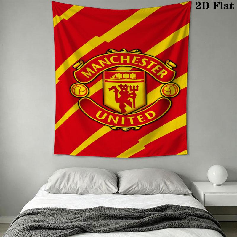 Unbeatable MUFC ForceWall Hanging Printed Fabric Blanket Decorative Tapestries for Bedroom Living Room Home Decor