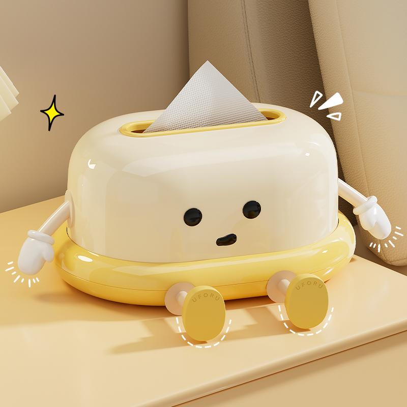 

Creative Napkin Dispenser Tissue Case With Spring Structure Fashionable Napkin Dispenser Bathroom Paper Towel Stand Elegant