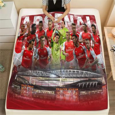 Arsenal Football Team,pattern Flannel Blanket, High Quality Comfortable for All Seasons, Home Decor, Warmth and Comfort, Perfect for Gifts.